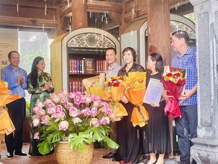 Lễ ra mắt Không gian văn hóa đọc tại Văn Miếu - Quốc Tử Giám. Ảnh: Tuyết Mai – TTXVN