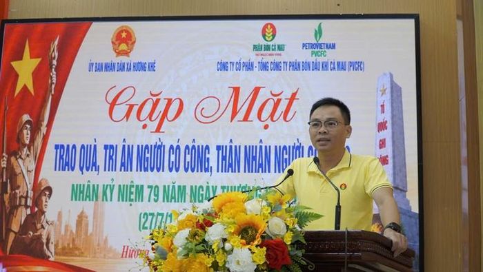 Ông Đặng Hữu Thắng – Phó Giám đốc Marketing PVCFC phát biểu - Ảnh: VGP/Ngọc Thanh