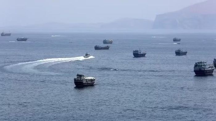 Quang cảnh Eo biển Hormuz ngày 20/6/2026. (Ảnh: THX/TTXVN)