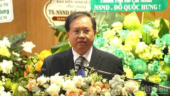 Thứ trưởng Tạ Quang Đông phát biểu tại buổi lễ. (Ảnh: Linh Bảo)