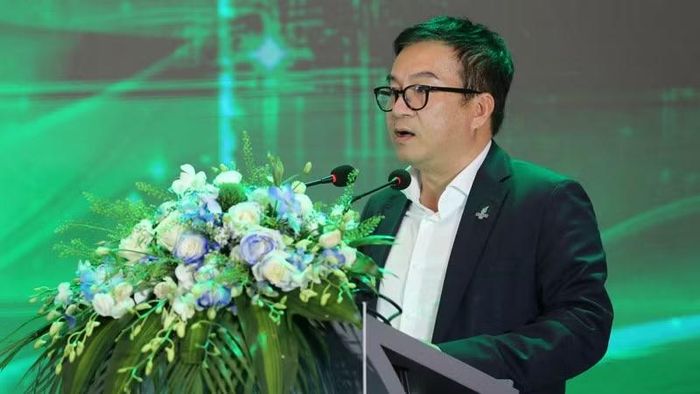 Tổng Giám đốc BSR Nguyễn Việt Thắng báo cáo tại hội nghị.