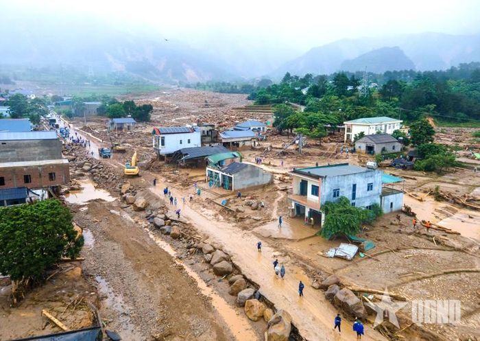Khu vực chịu ảnh hưởng của lũ quét tại xã Mường Than (Lai Châu) vào giữa tháng 7-2026. Ảnh: THẾ BẰNG
