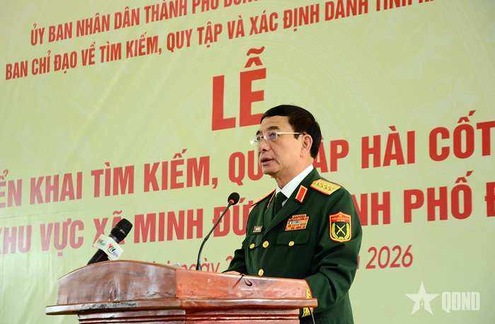 Đại tướng Phan Văn Giang phát biểu chỉ đạo tại buổi lễ.
