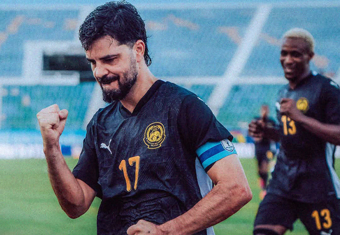 Paulo Josue ghi cú đúp, giúp đội tuyển Malaysia ngược dòng đánh bại Myanmar 2-1. Ảnh: FAM
