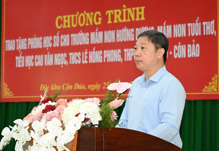 Trưởng Ban Tuyên giáo và Dân vận Thành ủy TPHCM Dương Anh Đức phát biểu. Ảnh: VIỆT DŨNG 