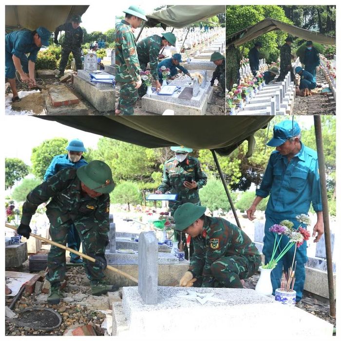 Các tổ công tác phối hợp chặt chẽ trong từng khâu, từ xác định vị trí phần mộ, khai quật, lấy mẫu, bảo quản, niêm phong, cập nhật dữ liệu đến bàn giao mẫu phẩm.