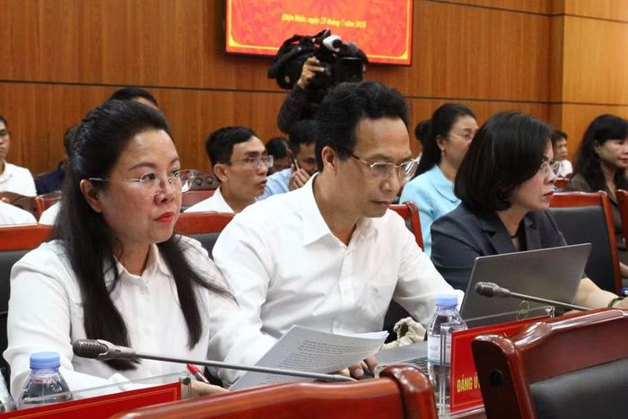 Các đại biểu dự buổi làm việc.