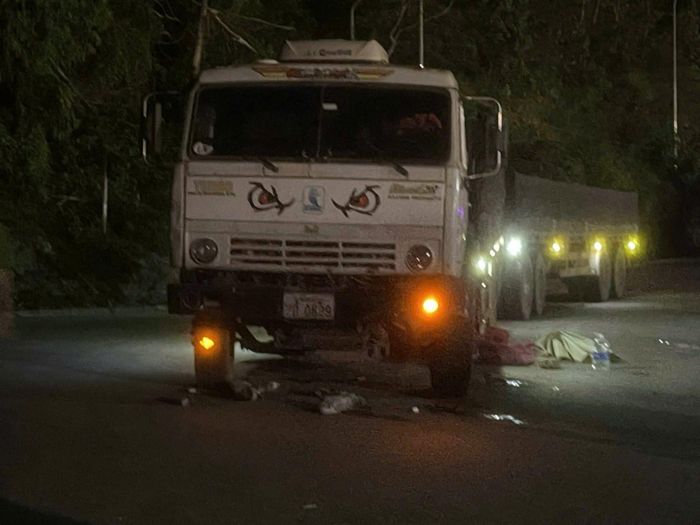 Hiện trường vụ tai nạn. Ảnh: CTV