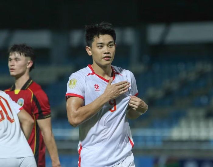 Đình Bắc tỏa sáng với cú hat-trick vào lưới Timor Leste. (Nguồn: VFF)