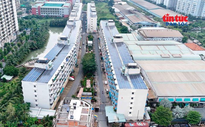 Một dự án nhà ở xã hội vừa ở, vừa cho thuê tại phường An Lạc, TP Hồ Chí Minh.