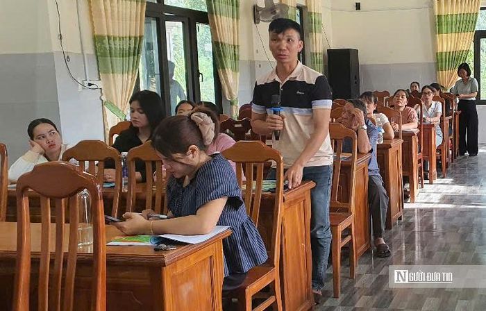 Hội nghị tuyên truyền, phổ biến pháp luật thu hút đông đảo người dân xã Phước Năng tham dự.