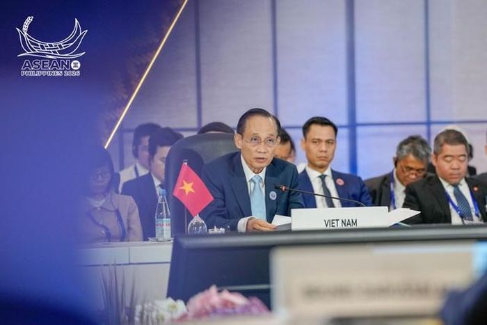Bộ trưởng Ngoại giao Lê Hoài Trung tại Hội nghị Bộ trưởng Ngoại giao ASEAN+3 (Ảnh: Bộ Ngoại giao).