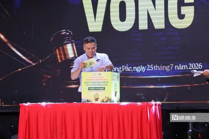 Các doanh nghiệp tham gia bỏ lá phiếu đấu giá.