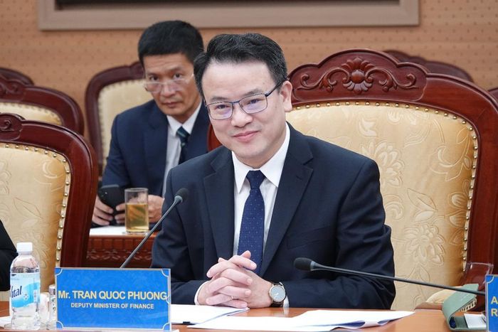Thứ trưởng Trần Quốc Phương mong muốn Bloomberg tham gia đồng hành cùng Việt Nam trong cộng đồng tài chính toàn cầu. Ảnh: MOF
