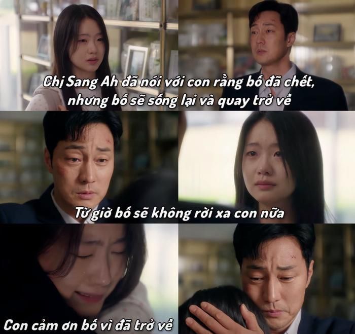 Một trong những tình tiết khiến người xem bất ngờ nhất là phân cảnh Min Ji ngồi trước bàn thờ có di ảnh của cha.