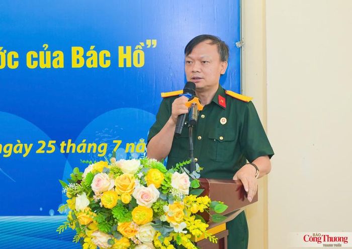 Đồng chí Lê Quang Toán, Phó Chủ tịch Thường trực Hội Cựu chiến binh Petrovietnam, Chủ tịch Hội Cựu chiến binh Bộ máy Quản lý và Điều hành Petrovietnam phát biểu khai mạc.