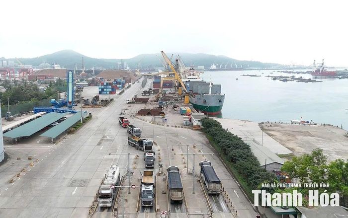 Sản lượng hàng hóa thông qua Cảng Nghi Sơn đã đạt tới 62 triệu tấn vào năm 2025. Ảnh: Tùng Lâm