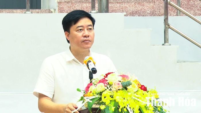 Phó Giám đốc Sở Văn hóa, Thể thao và Du lịch Nguyễn Duy Tự phát biểu khai mạc giải.