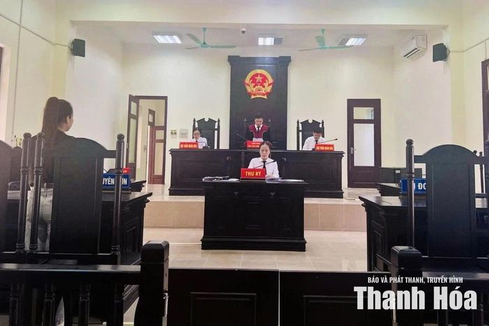 Một phiên tòa xử ly hôn tại Tòa án Nhân dân khu vực I - Thanh Hóa.