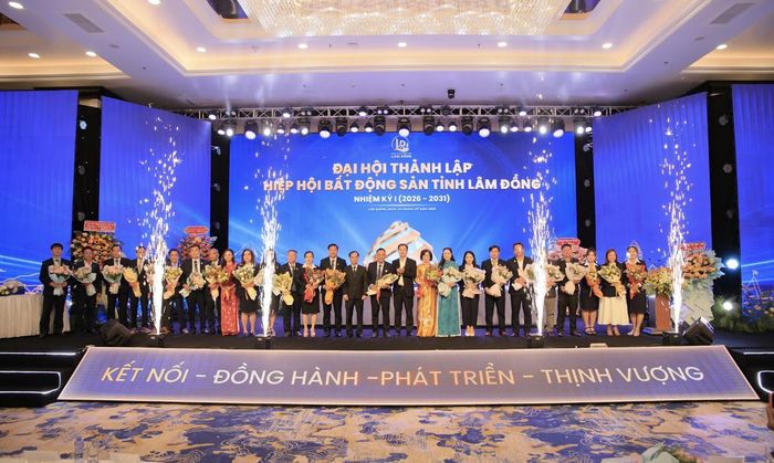 Đại hội thành lập Hiệp hội Bất động sản tỉnh Lâm Đồng nhiệm kỳ I. Ảnh: VARS