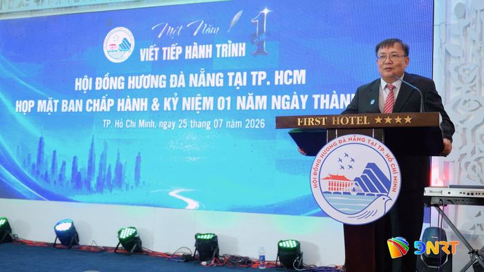 Ông Trần Hùng Phong, Chủ tịch Hội đồng hương Đà Nẵng tại Thành phố Hồ Chí Minh điểm lại kết quả nổi bật trong năm qua