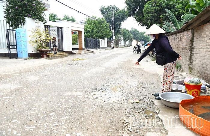 Tuyến đường ĐT316B đi qua địa bàn thôn Phương Giao, xã Đào Xá xuống cấp, ảnh hưởng đến cuộc sống người dân trên địa bàn.