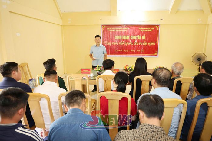 Sinh hoạt chuyên đề "Uống nước nhớ nguồn, đền ơn đáp nghĩa".