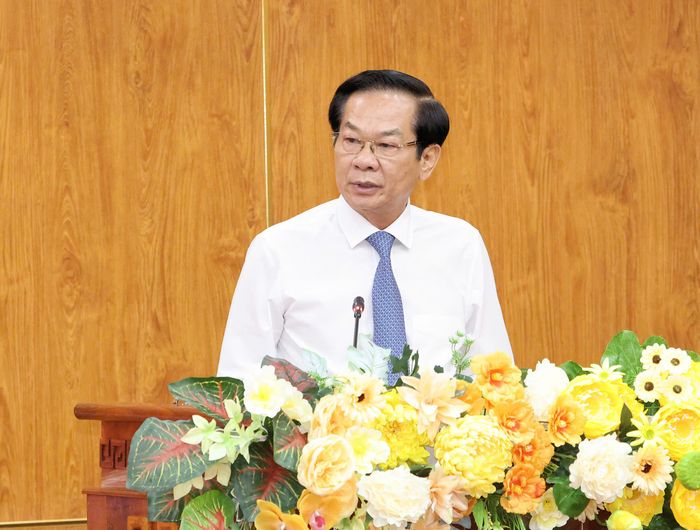 Ông Đỗ Thanh Bình, Bí thư Thành ủy Cần Thơ phát biểu tại hội nghị.
