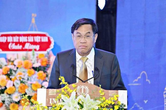 Phó Chủ tịch UBND tỉnh Lâm Đồng Võ Ngọc Hiệp phát biểu tại Đại hội Hiệp hội Bất động sản tỉnh Lâm Đồng
