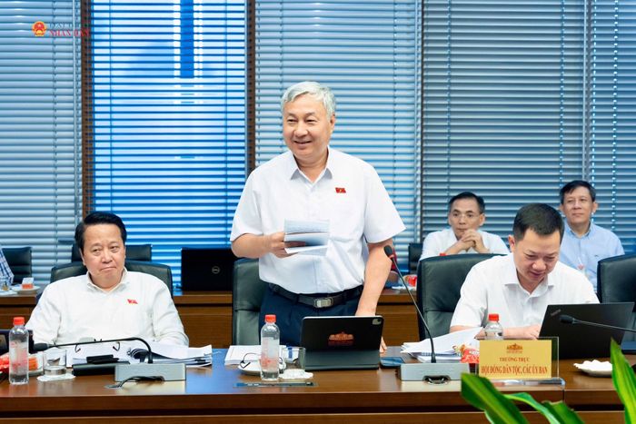 Phó Chủ nhiệm Ủy ban Công tác đại biểu Trần Văn Lâm phát biểu
