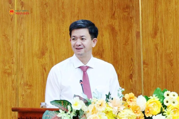 Nguyên Bí thư Thành ủy Cần Thơ Lê Quang Tùng phát biểu