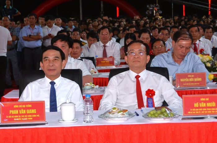 Đại tướng Phan Văn Giang, Ủy viên Bộ Chính trị, Phó Thủ tướng Chính phủ, Bộ trưởng Bộ Quốc phòng tham dự lễ khánh thành.