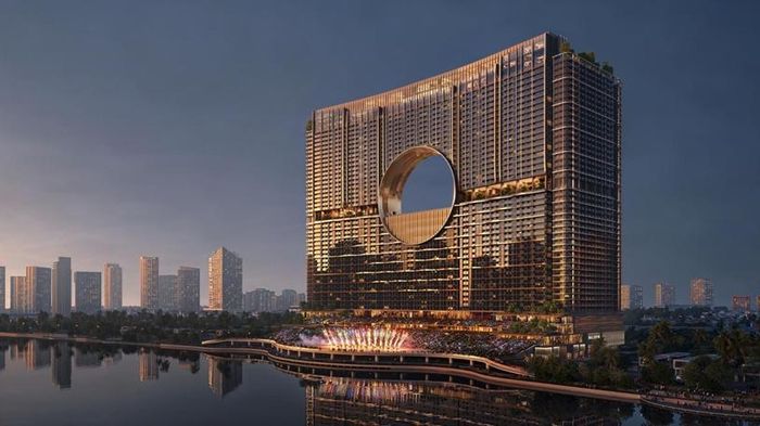 Sun Galaxy Complex được thiết kế lấy cảm hứng từ dòng chảy sông Hàn và hình ảnh vầng trăng. 