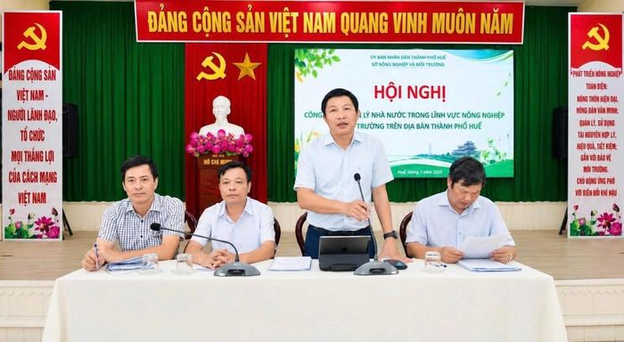 Hội nghị do Giám đốc Sở Nông nghiệp và Môi trường Lê Văn Cường chủ trì
