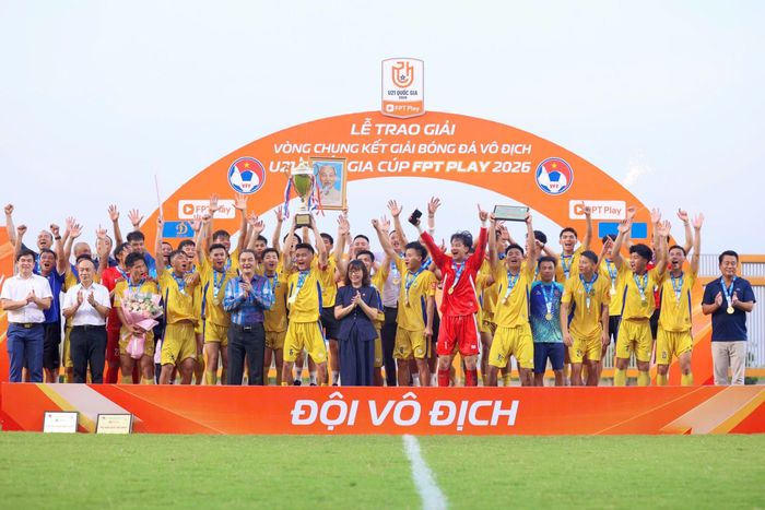 SLNA vô địch giải U21 Quốc gia 2026.