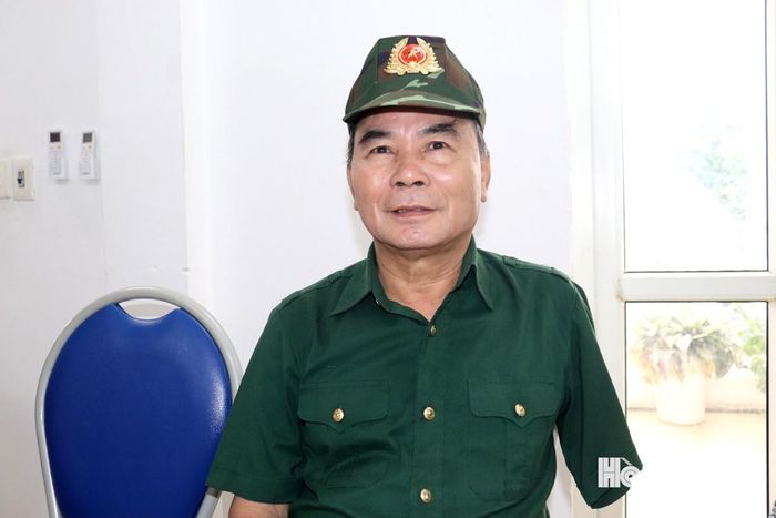 Ông Nguyễn Hồng Sáng, thương binh hạng 1/4, tổ dân phố Phú La 6, tham gia khám sức khỏe tại chương trình. Ảnh: Tuấn Điệp