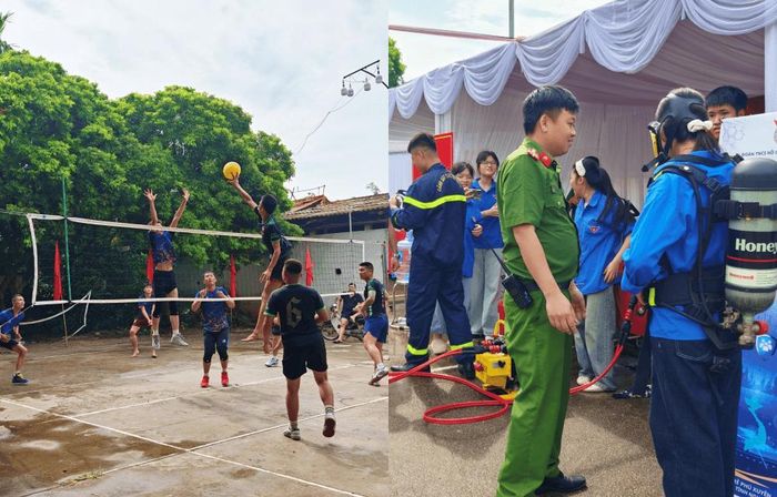 Trước đó các hoạt động thuộc phần Hội đã diễn ra sôi nổi với nhiều chương trình thiết thực như thi đấu thể thao, giao lưu văn nghệ, tuyên truyền phổ biến giáo dục pháp luật. Ảnh PV