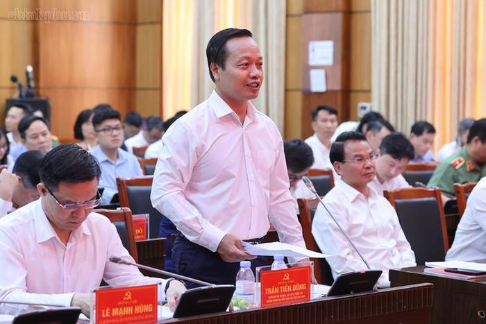 Bí thư Tỉnh ủy Điện Biên Trần Tiến Dũng phát biểu. Ảnh: VGP/Nhật Bắc