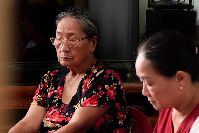  Bà Phạm Thị Lộc, năm nay 83 tuổi, nhớ về khoảng thời gian ông Bùi Hoàng Nam lên đường nhập ngũ khi bà vừa mang thai. 