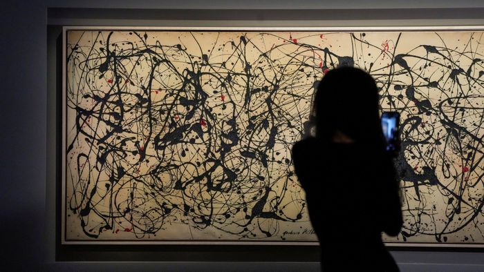  Tác phẩm Number 7A (1948) của Jackson Pollock đạt 181,2 triệu USD. Ảnh: S.I. Newhouse.