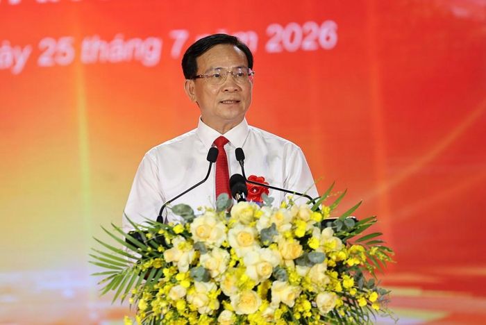 Chủ tịch UBND tỉnh Lâm Đồng Hồ Văn Mười phát biểu tại lễ khánh thành
