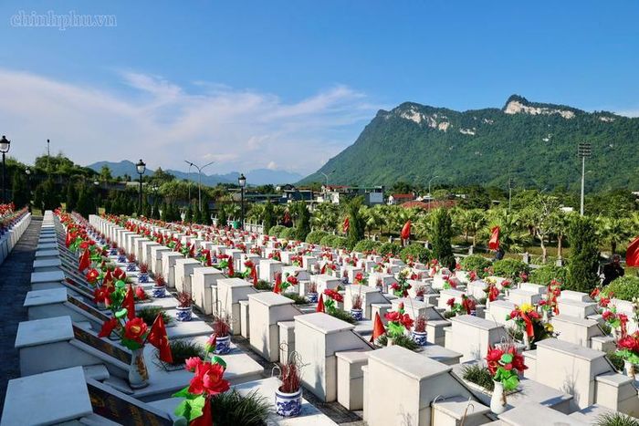 Nghĩa trang Liệt sĩ Vị Xuyên - nơi an nghỉ của các Anh hùng liệt sĩ - Ảnh: VGP/Thu Sa