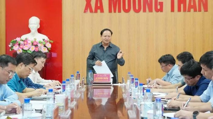 Bí thư Tỉnh ủy Lai Châu làm việc và chỉ đạo xã Mường Than và các đơn vị liên quan Tập trung ổn định đời sống, sinh kế cho người dân vùng thiên tai.
