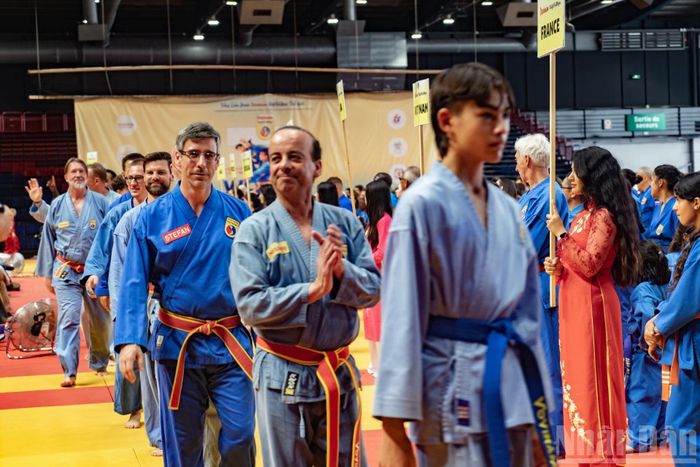 World Cup Vovinam 2026 quy tụ gần 500 võ sư, huấn luyện viên và vận động viên quốc tế. (Ảnh: TRUNG HƯNG)
