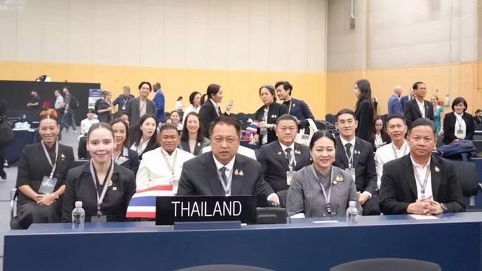 Đoàn đại biểu Thái Lan tại Kỳ họp lần thứ 48 ở Busan, Hàn Quốc. (Ảnh: BỘ NGOẠI GIAO THÁI LAN)
