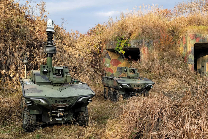 UGV Arion-SMET. Ảnh: Hanwha Aerospace 