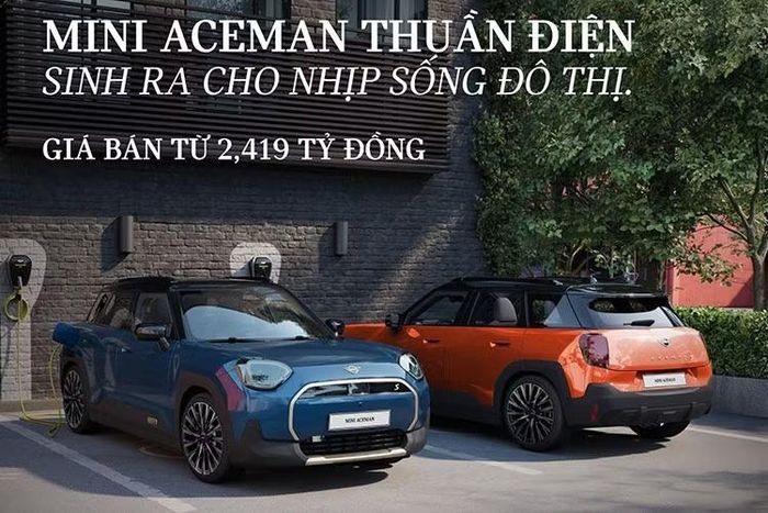 Với sự bổ sung của MINI Aceman, danh mục sản phẩm MINI tại Việt Nam tiếp tục được mở rộng, mang đến thêm lựa chọn cho khách hàng yêu thích thương hiệu MINI và mong muốn trải nghiệm một mẫu crossover thuần điện nhỏ gọn, linh hoạt cho nhu cầu di chuyển hằng ngày.