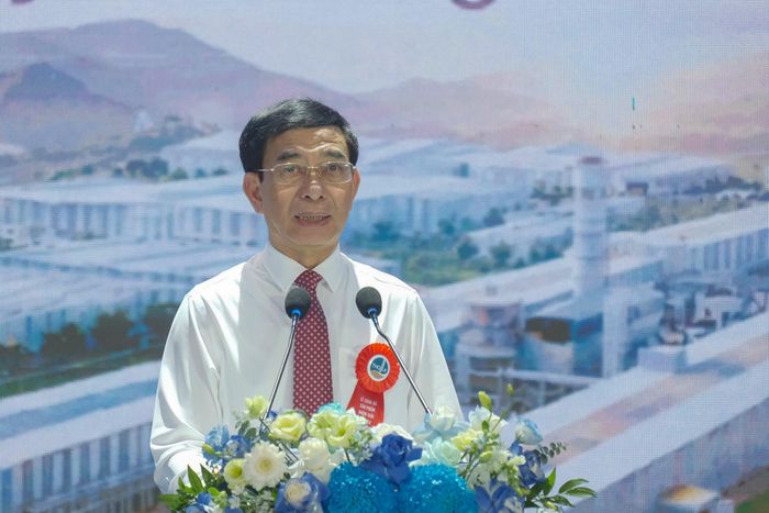Phó Thủ tướng Phan Văn Giang, Ủy viên Bộ Chính trị, Phó Thủ tướng Chính phủ, Bộ trưởng Bộ Quốc phòng phát biểu tại buổi Lễ. Ảnh: X.N