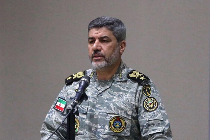 Phát ngôn viên quân đội Iran Amir Akraminia. Ảnh: IRNA