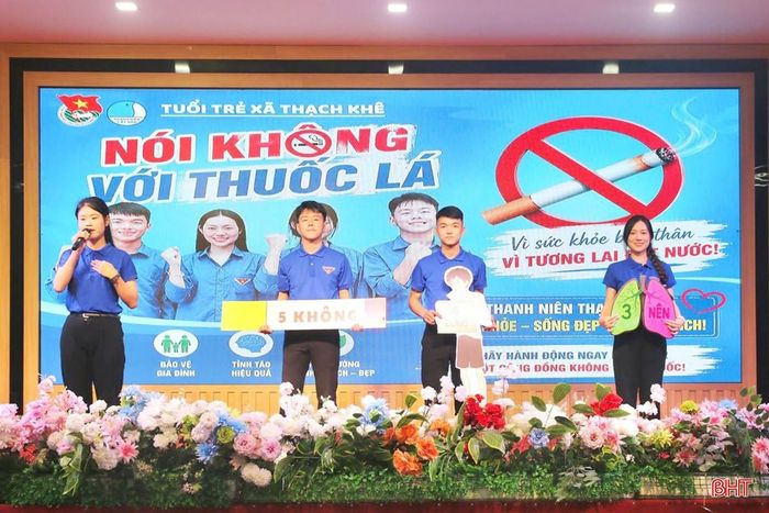 Tỉnh đoàn Hà Tĩnh đã tổ chức Hội thi "Tìm hiểu Luật Phòng, chống tác hại của thuốc lá và sáng kiến về phòng, chống tác hại của thuốc lá trong đoàn viên, thanh niên".